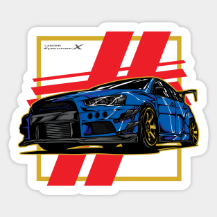 Evolution Evo x Blue Sticker